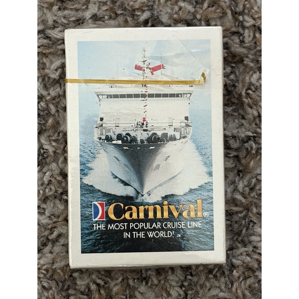Carnival Cruise Line Ship Boat Deck of Playing Cards Vintage Old Stock 80s NEW